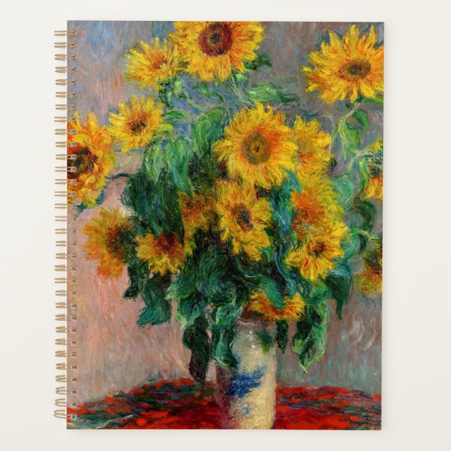 Claude Monet - Bouquet der Sonnenblumen Planer (Vorderseite)