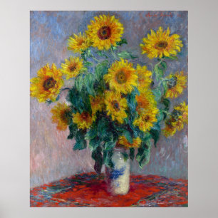 Claude Monet Bouquet von Sonnenblumen Poster