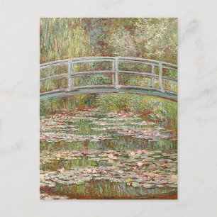Claude Monet - Bridge Over a Pond of Water Lilies Postkarte