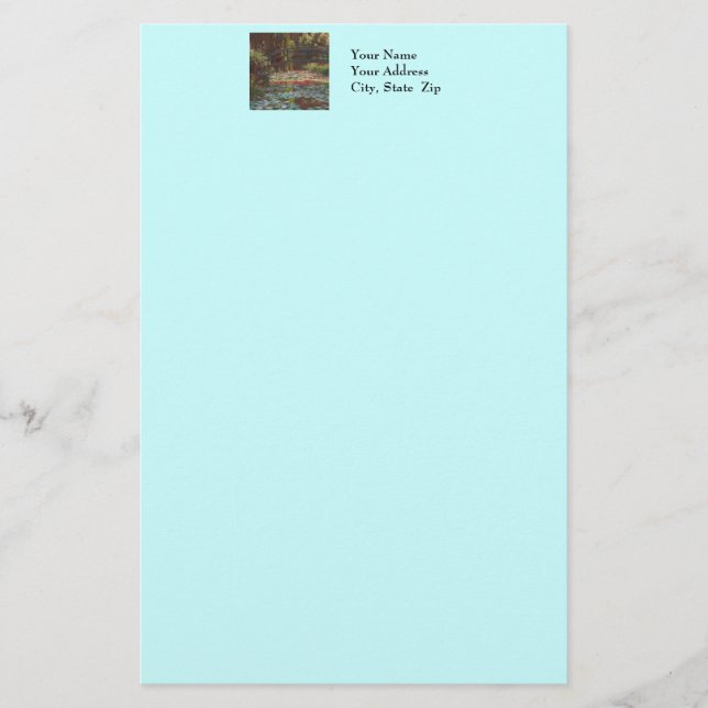 Claude Monet Briefpapier (Vorderseite)