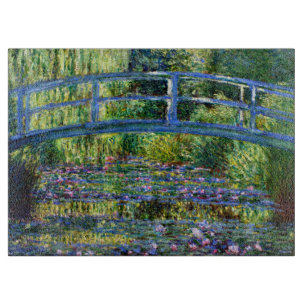 Claude Monet: Brücke über einem Teich mit Seerosen Schneidebrett