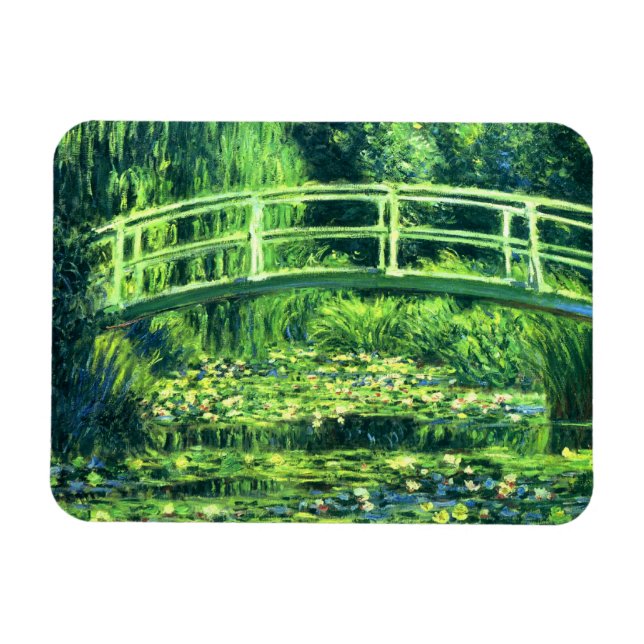 Claude Monet: Brücke über einen Teich der Lilien Magnet (Horizontal)