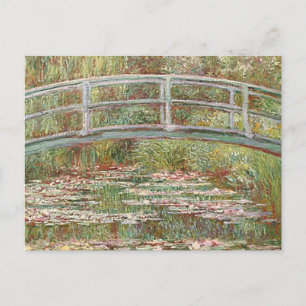 Claude Monet - Brücke über einen Teich der Lilien Postkarte