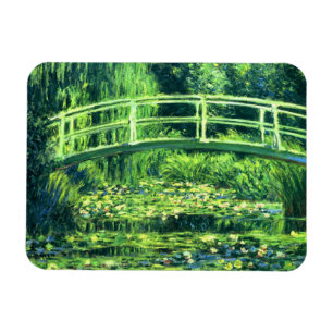 Claude Monet: Brücke über einen Teich mit Seerosen Magnet