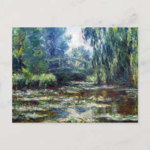 Claude Monet Brücke über Wasserliliensee Postkarte