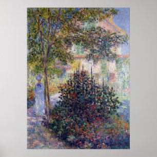 Claude Monet Camille im Garten von Argenteuil Poster