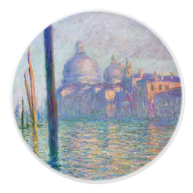 Claude Monet - Canal Grande, Venedig Keramikknauf (Vorderseite)