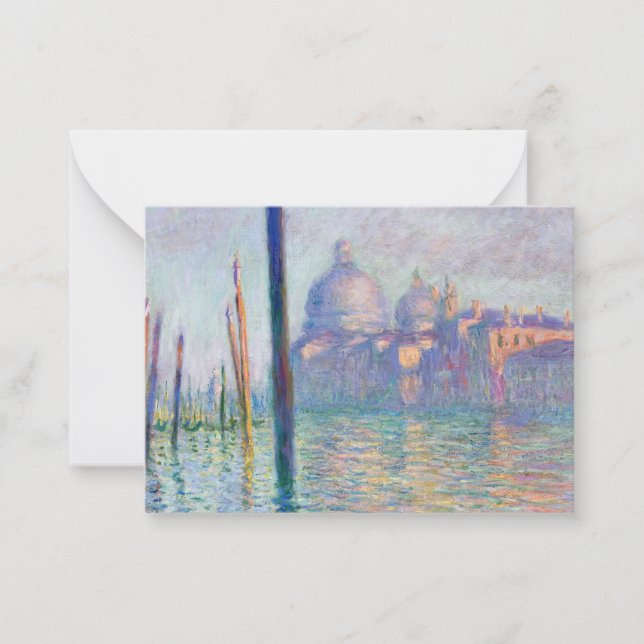 Claude Monet - Canal Grande, Venedig Mitteilungskarte (Vorderseite)