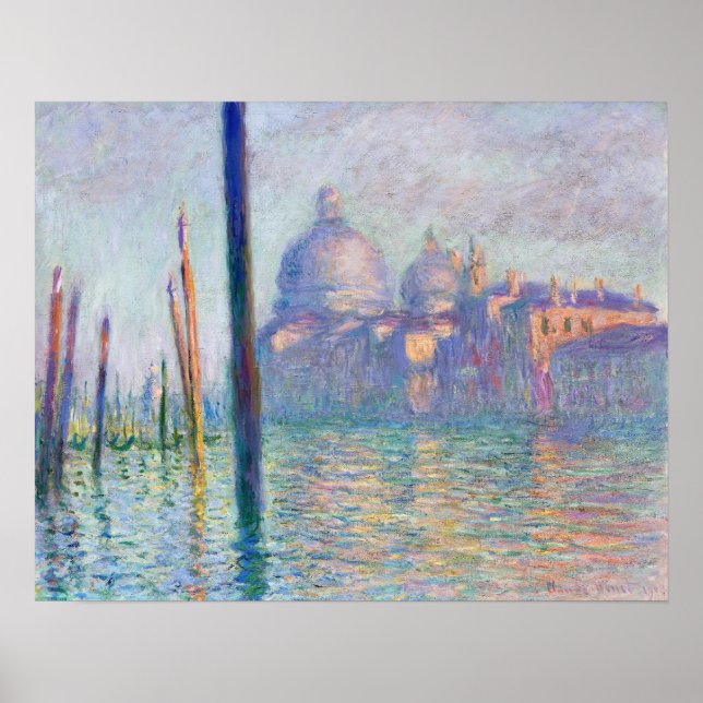 Claude Monet - Canal Grande, Venedig Poster (Vorne)