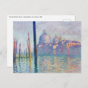 Claude Monet - Canal Grande, Venedig Postkarte