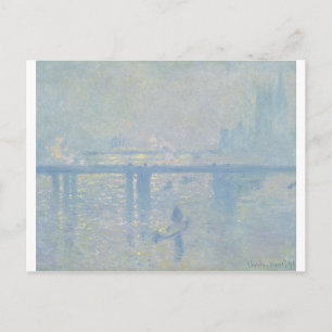 Claude Monet - Charing Cross Bridge. Klassische Ku Postkarte