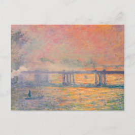 Claude Monet Charing Cross Bridge Postkarte