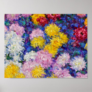 Claude Monet - Chrysanthemen Poster