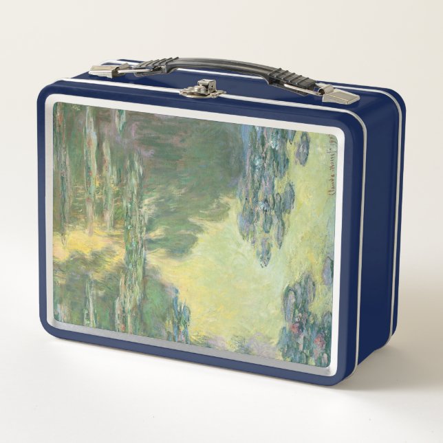 Claude Monet Classic Malerei, Wasserlilien (1907) Metall Brotdose (Vorderseite)