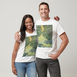 Claude Monet Classic Malerei, Wasserlilien (1907) T-Shirt