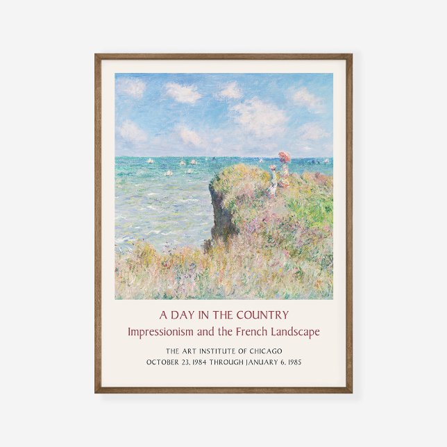 Claude Monet Cliff Spaziergang auf der Kunstausste Poster (Von Creator hochgeladen)