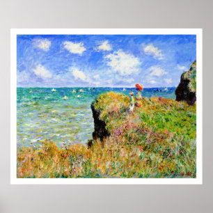 Claude Monet - Cliff Top Walk bei Pourville - Imre Poster