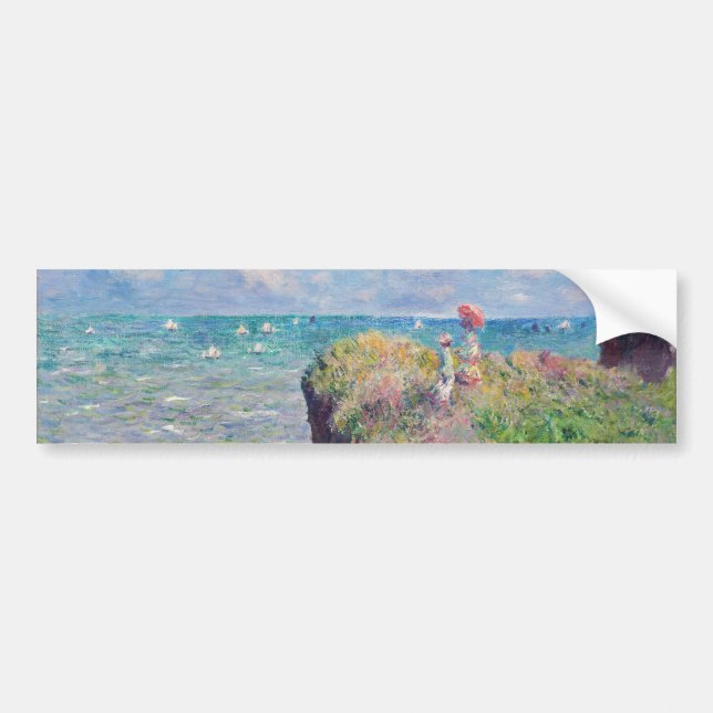 Claude Monet - Cliff Walk in Pourville Autoaufkleber (Vorne)