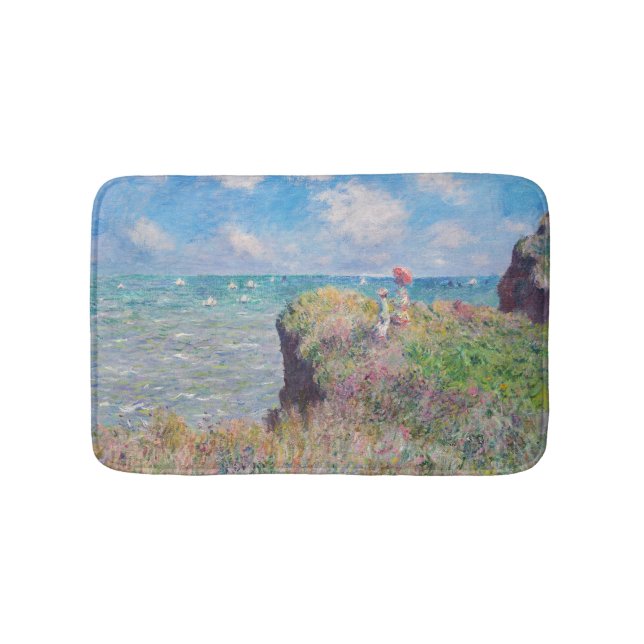 Claude Monet - Cliff Walk in Pourville Badematte (Vorderseite)