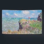 Claude Monet - Cliff Walk in Pourville Banner<br><div class="desc">Cliff Walk at Pourville / Promenade sur la falaise,  Pourville - Claude Monet,  1882</div>