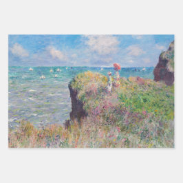 Claude Monet - Cliff Walk in Pourville Geschenkpapier Set
