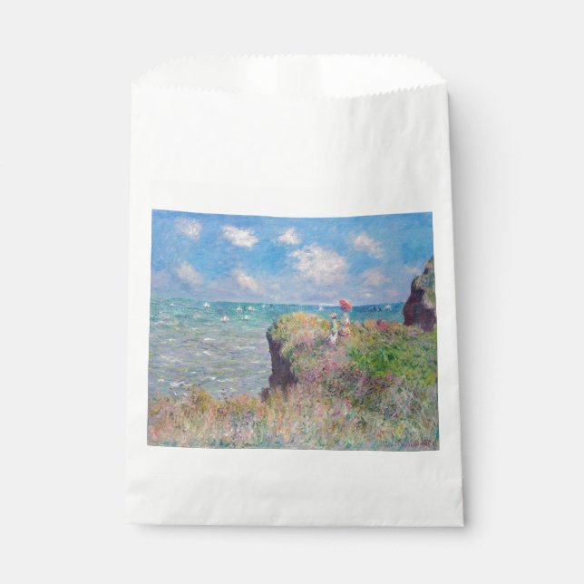 Claude Monet - Cliff Walk in Pourville Geschenktütchen (Vorderseite)