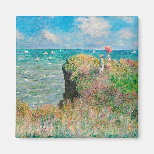 Claude Monet-Cliff Walk in Pourville Magnet (Vorne)