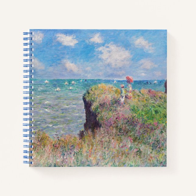 Claude Monet - Cliff Walk in Pourville Notizbuch (Vorderseite)