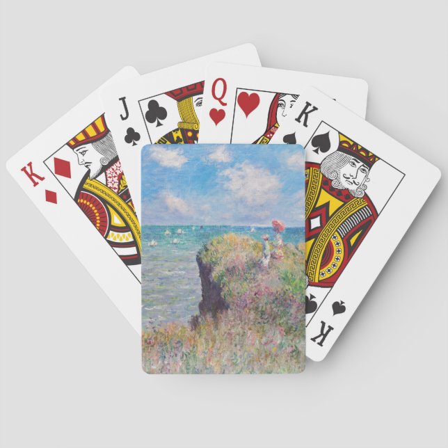 Claude Monet - Cliff Walk in Pourville Spielkarten (Rückseite)