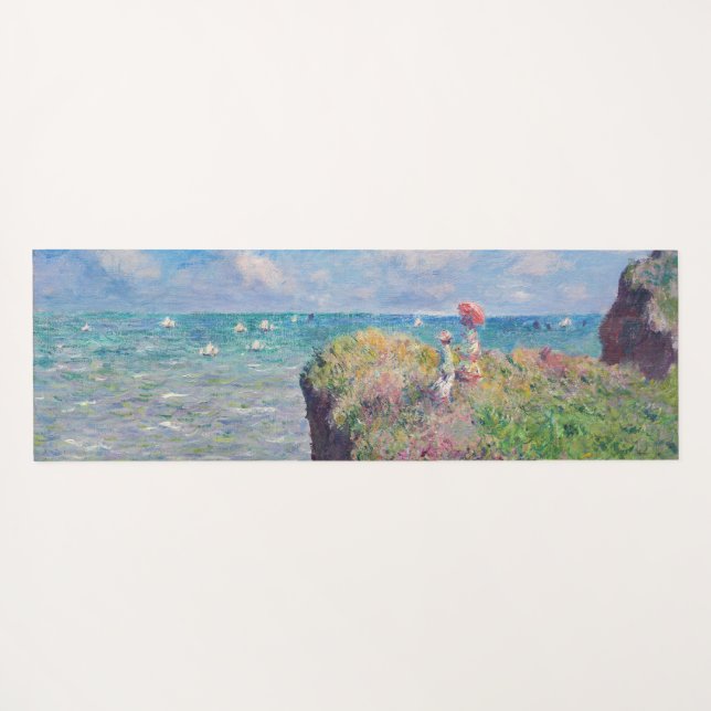 Claude Monet - Cliff Walk in Pourville Yogamatte (Rückseite (Horizontal))