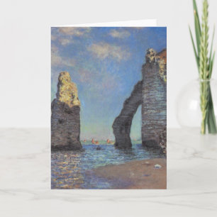 Claude Monet Cliffs von Etretat Impressionist Karte