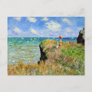 Claude Monet Clifftop Walk Postkarte