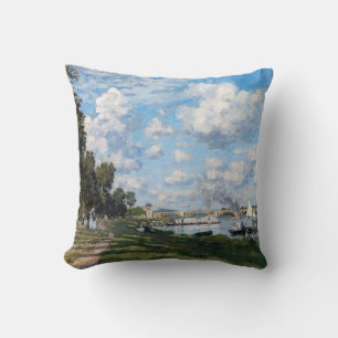 Claude Monet - Das Becken in Argenteuil Kissen