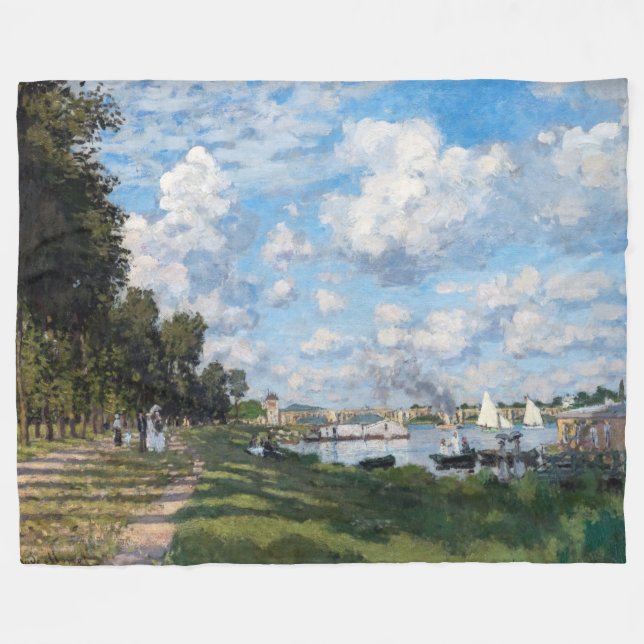 Claude Monet - Das Becken in Argentinien Fleecedecke (Vorderseite (Horizontal))