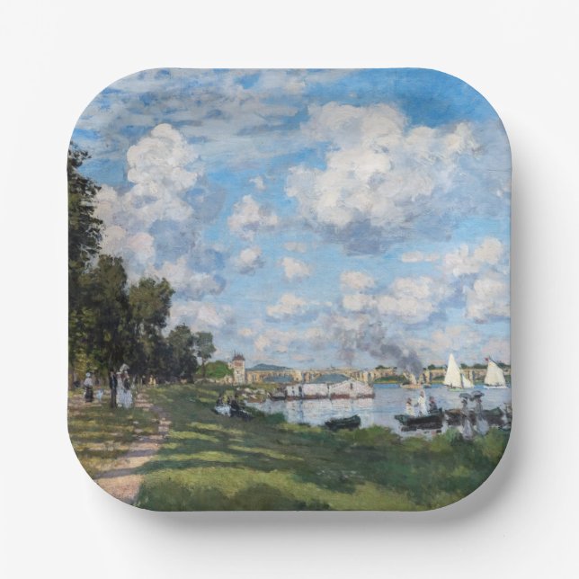Claude Monet - Das Becken in Argentinien Pappteller (Vorderseite)