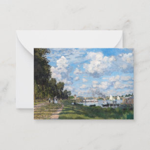 Claude Monet - Das Becken von Argenteuil Mitteilungskarte
