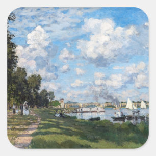 Claude Monet - Das Becken von Argenteuil Quadratischer Aufkleber