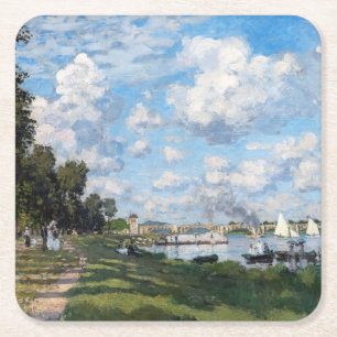 Claude Monet - Das Becken von Argenteuil Rechteckiger Pappuntersetzer