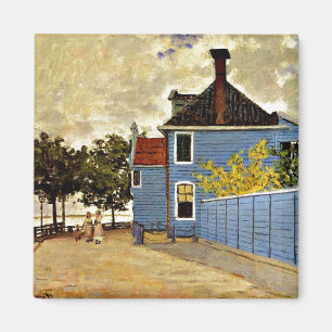 Claude Monet - Das blaue Haus in Zaandam, Magnet