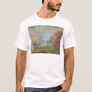Claude Monet das Boots-Studio auf der Seine, T-Shirt