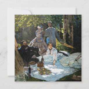 Claude Monet - Das Frühstück im Freien, rechtes Pa Einladung