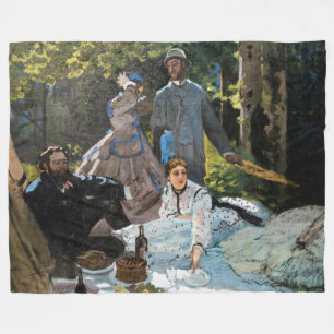 Claude Monet - Das Frühstück im Freien, rechtes Pa Fleecedecke