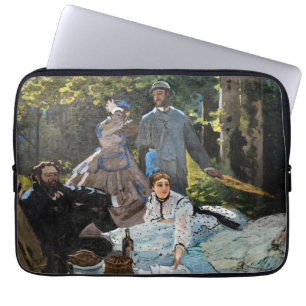 Claude Monet - Das Frühstück im Freien, rechtes Pa Laptopschutzhülle