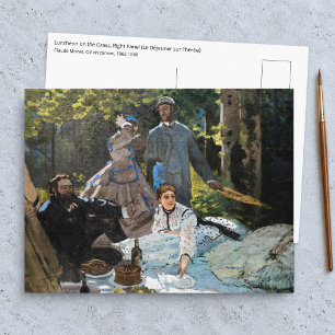 Claude Monet - Das Frühstück im Freien, rechtes Pa Postkarte