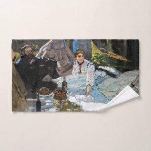 Claude Monet - Das Frühstück im Grünen, rechtes Pa Badhandtuch Set