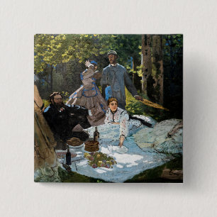 Claude Monet - Das Frühstück im Grünen, rechtes Pa Button