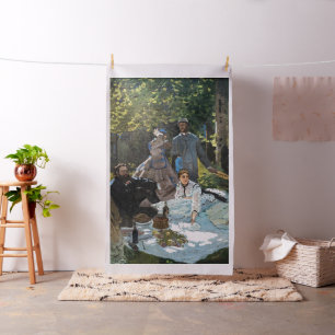 Claude Monet - Das Frühstück im Grünen, rechtes Pa Stoff