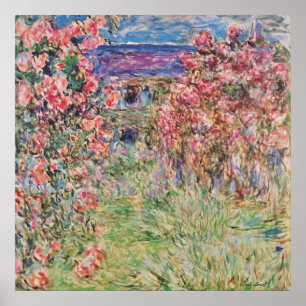 Claude Monet Das Haus zwischen den Rosen GalleryHD Poster