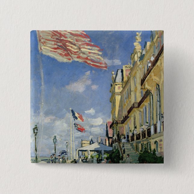 Claude Monet | das Hotel-DES Roches Noires Button (Vorderseite)