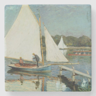 Claude Monet , das in Argenteuil, c.1874 segelt Steinuntersetzer